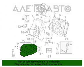 Водительское сидение Subaru b10 Tribeca без airbag, кожа беж