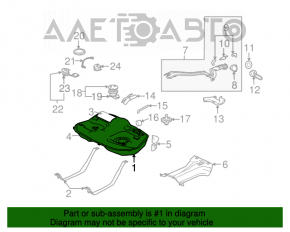 Rezervorul de combustibil Mitsubishi Galant 04-12