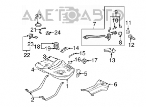 Rezervorul de combustibil Mitsubishi Galant 04-12