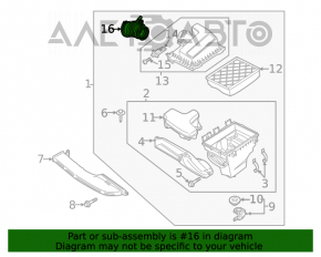 Воздуховод на коллектор Ford Fusion mk5 13-20 2.5