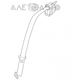 Ремень безопасности задний левый BMW 335i e92 07-13 беж