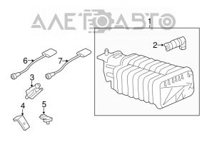 Sonda lambda stânga primul Cadillac CTS 14- 3.6