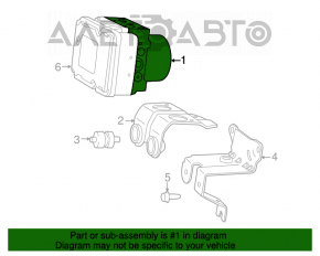 ABS АБС Chrysler 200 15-17