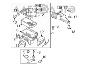 Расходомер воздуха Ford Escape MK3 13-19 2.5