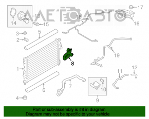 Furtunul de răcire superior Ford Escape MK3 13-19 2.5