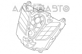 Radio cu casetofon și panou de control pentru Ford Focus mk3 11-14 pre-restilizare