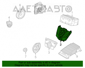 Radio cu casetofon și panou de control pentru Ford Focus mk3 15-18