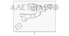 Suportul pentru bara spate, dreapta, exterior, Ford Focus mk3 11-14, pre-restilizare, 5 uși