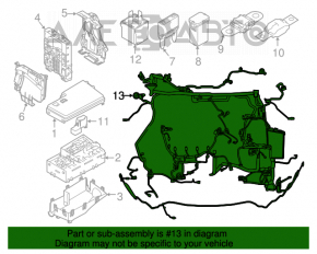 Cablu sub capotă cu bloc de siguranțe Ford Focus mk3 11-18