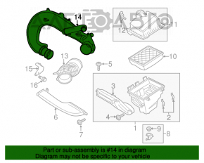 Воздуховод на турбину Ford Fusion mk5 13-20 1.5Т