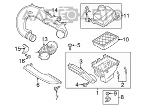 Воздуховод от фильтра Ford Fusion mk5 13-20 1.5Т