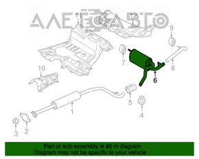 Silentioză spate cu baie Ford Transit Connect MK2 13- 2.5