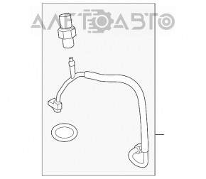 Tubul de aer condiționat condensator-compresor Ford Transit Connect MK2 13- 2.5