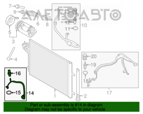 Bobina de aer condiționat a compresorului Ford Transit Connect MK2 13- 2.5