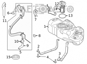 Rezervor de combustibil Ford Transit Connect MK2 13- 2.5