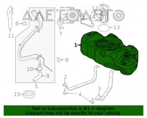 Rezervor de combustibil Ford Transit Connect MK2 13- 2.5