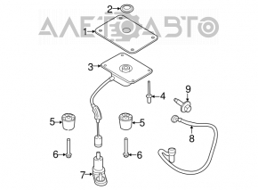 Mecanismul de fixare a roții de rezervă pentru Ford Transit Connect MK2 13-