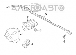 Airbagul pentru scaunul drept al Ford Transit Connect MK2 13-