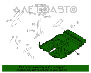 Acoperirea pardoselii pentru Ford Transit Connect MK2 13- negru, pentru curățare chimică