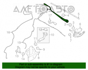 Harnasamentul măturătorului stâng Ford Transit Connect MK2 13-