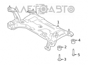 Подрамник передний Ford Transit Connect MK2 13-