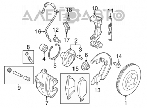 Датчик ABS передний правый Ford Transit Connect MK2 13-