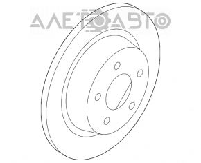 Placă de frână spate dreapta Ford Transit Connect MK2 13- 280/11mm