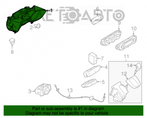 Tabloul de bord Ford Transit Connect MK2 13- zgârieturi