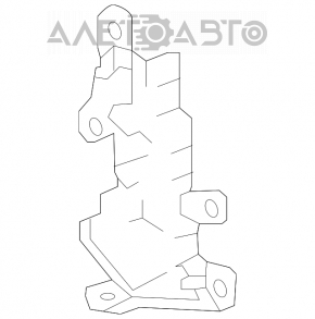 Deflector radiator stânga Honda Accord 16-17 hibrid