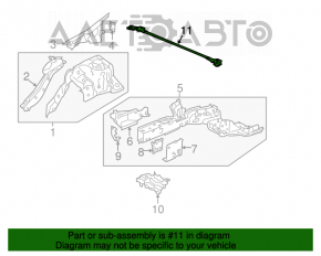 Bara de protecție pentru amortizoarele față Honda Accord 13-15 2.4