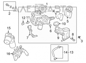 Booster de frână Hyundai Sonata 16-17 hibrid