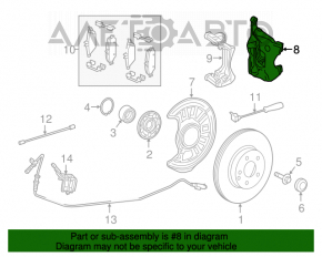 Suport dreapta față Mercedes CLA 14-19