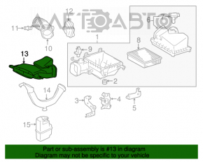 Receptorul de aer pentru Lexus ES350 13-18 este rupt.