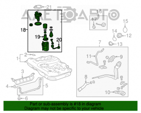 Pompă de combustibil, pompă de benzină Lexus ES350 13-18 3.5