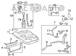 Pompă de combustibil, pompă de benzină Lexus ES350 13-18 3.5