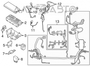 Cablu subcapot cu bloc de siguranțe Lincoln MKC 15-