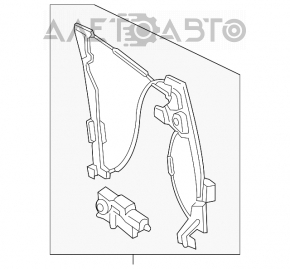 Geam electric cu motor dreapta fata Lincoln MKX 16-