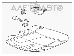 Плафон освещения передний Lincoln MKZ 13-16 под люк