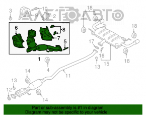 Conducta de jos cu catalizator Mazda CX-9 16-