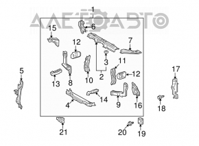 Bara de blocare a capotei Toyota Highlander 01-07