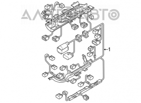 Cablu de motor VW Jetta 11-14 SUA 2.5