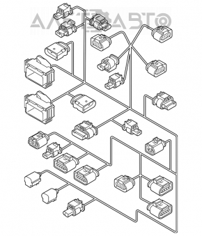 Проводка моторная VW Passat b7 12-15 USA 1.8T
