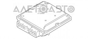 Blocul ECU al calculatorului motorului VW Tiguan 09-17 AWD