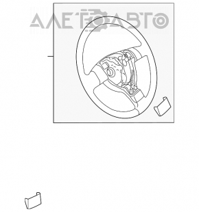 Volan gol VW Tiguan 09-11, din plastic negru