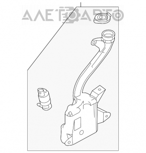 Бачок омывателя Ford Focus трещина в корпусе
