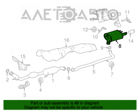 Silentiozitatea partea din spate a baie Toyota Camry v70 18-