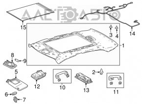 Capota dreapta Toyota Camry v70 18- gri, fara cârlig, pentru curățare.