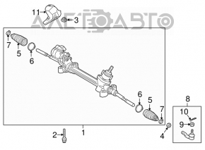 Bară de direcție Toyota Camry v70 18-