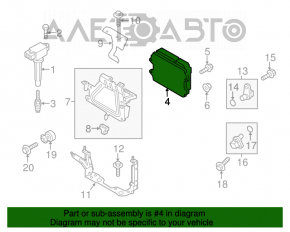 Blocul ECU al motorului Mazda CX-5 13-16 2.0, 2.5 AWD