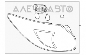 Фонарь внешний крыло правый Mazda CX-5 13-16